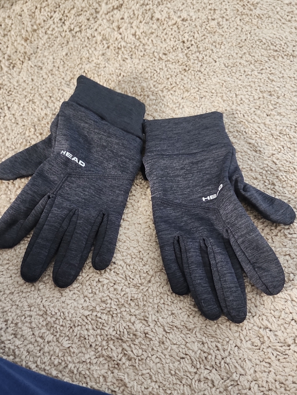 HEAD Men's Charcoal Performance Touchscreen Gloves